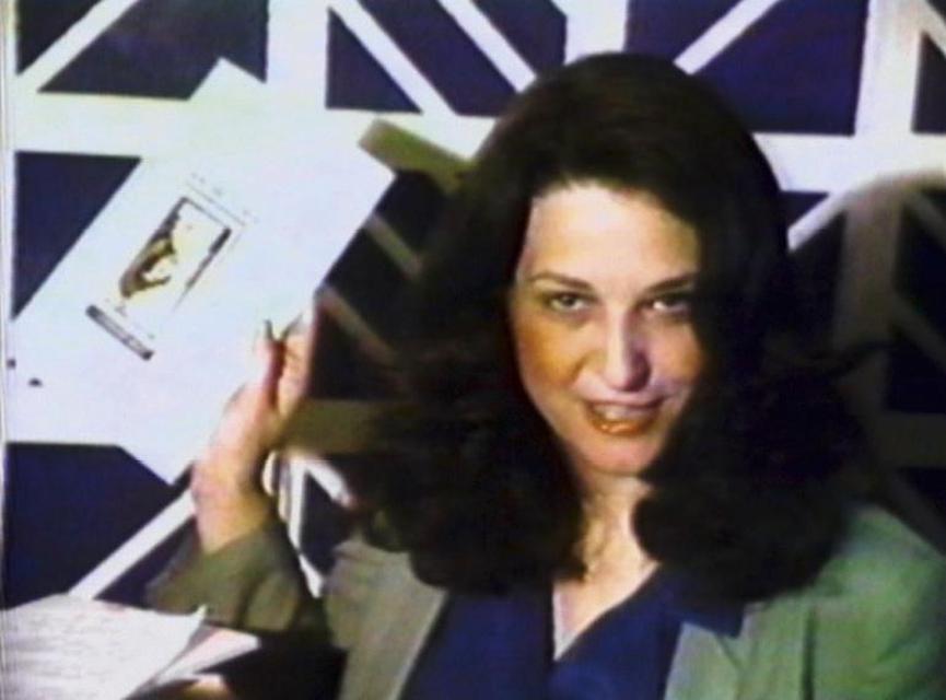 Video still from Lynn Hershman Leeson, *A Commercial for Myself,* 1978. Video, 1:34 minutes.
