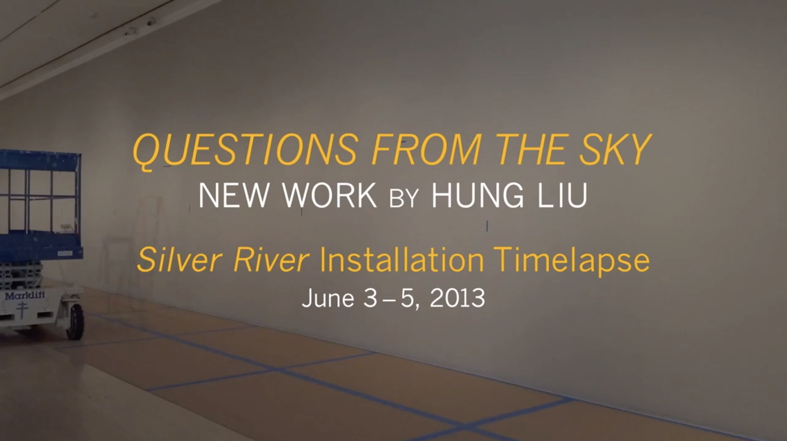 Time-lapse video of the making of Hung Liu’s *Silver River* (2013) at the San José Museum of Art, June 3–5, 2013.