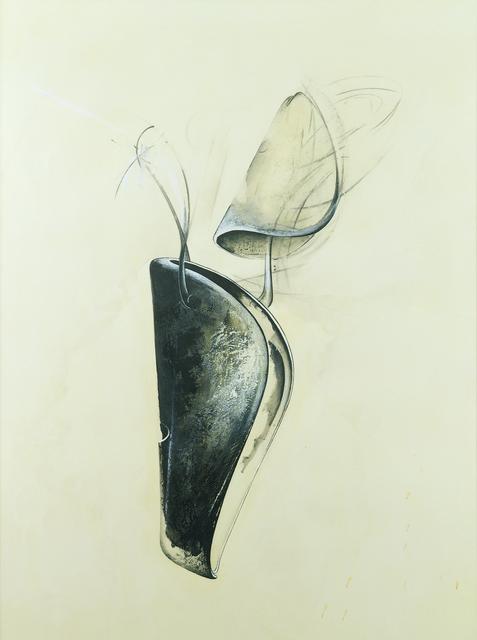 Jay DeFeo, *Untitled*, from the series “Shoe Tree,” 1977. Gouache and ink on paper, 39 3/4 x 30 1/4 inches.