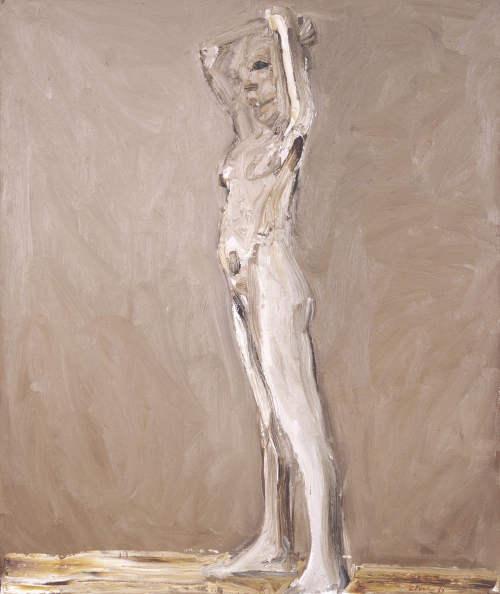 gestural painting of a woman
